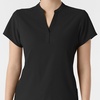 Wink Renew Women’s Mandarin Collar Scrub Top(Black)