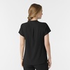 Wink Renew Women’s Mandarin Collar Scrub Top(Black)