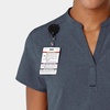 Wink Renew Women’s Mandarin Collar Scrub Top(Navy Heather)