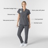 Wink Renew Women’s Mandarin Collar Scrub Top(Pewter)