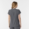 Wink Renew Women’s Mandarin Collar Scrub Top(Pewter)