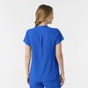 Wink Renew Women’s Mandarin Collar Scrub Top(Royal)