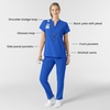 Wink Renew Women’s Mandarin Collar Scrub Top(Royal)