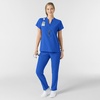 Wink Renew Women’s Mandarin Collar Scrub Top(Royal)