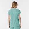 Wink Renew Women’s Mandarin Collar Scrub Top(Turquoise)