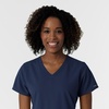 Wink Women’s Women’s V-Neck Scrub Top(Navy)
