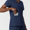 Wink Women’s Women’s V-Neck Scrub Top(Navy)