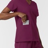 Wink Women’s Women’s V-Neck Scrub Top(Wine)