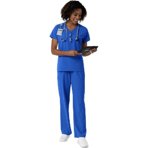 Wink Women’s Women’s V-Neck Scrub Top(Royal)