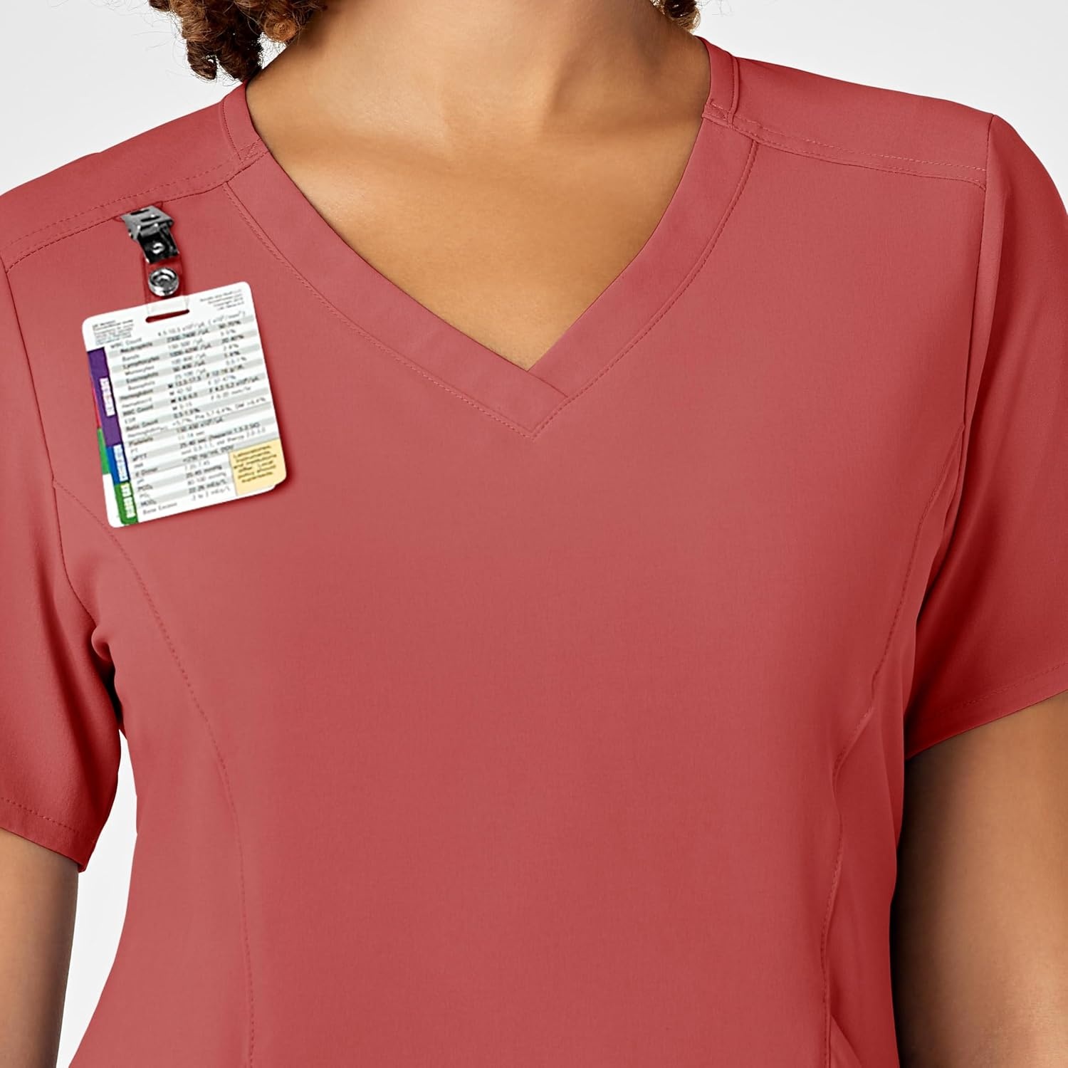 image:imageWINK Nova Womens FlexnReach VNeck Scrub TopMineral Red