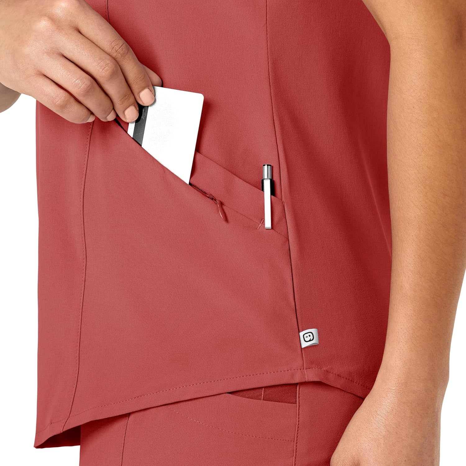 image:imageWINK Nova Womens FlexnReach VNeck Scrub TopMineral Red