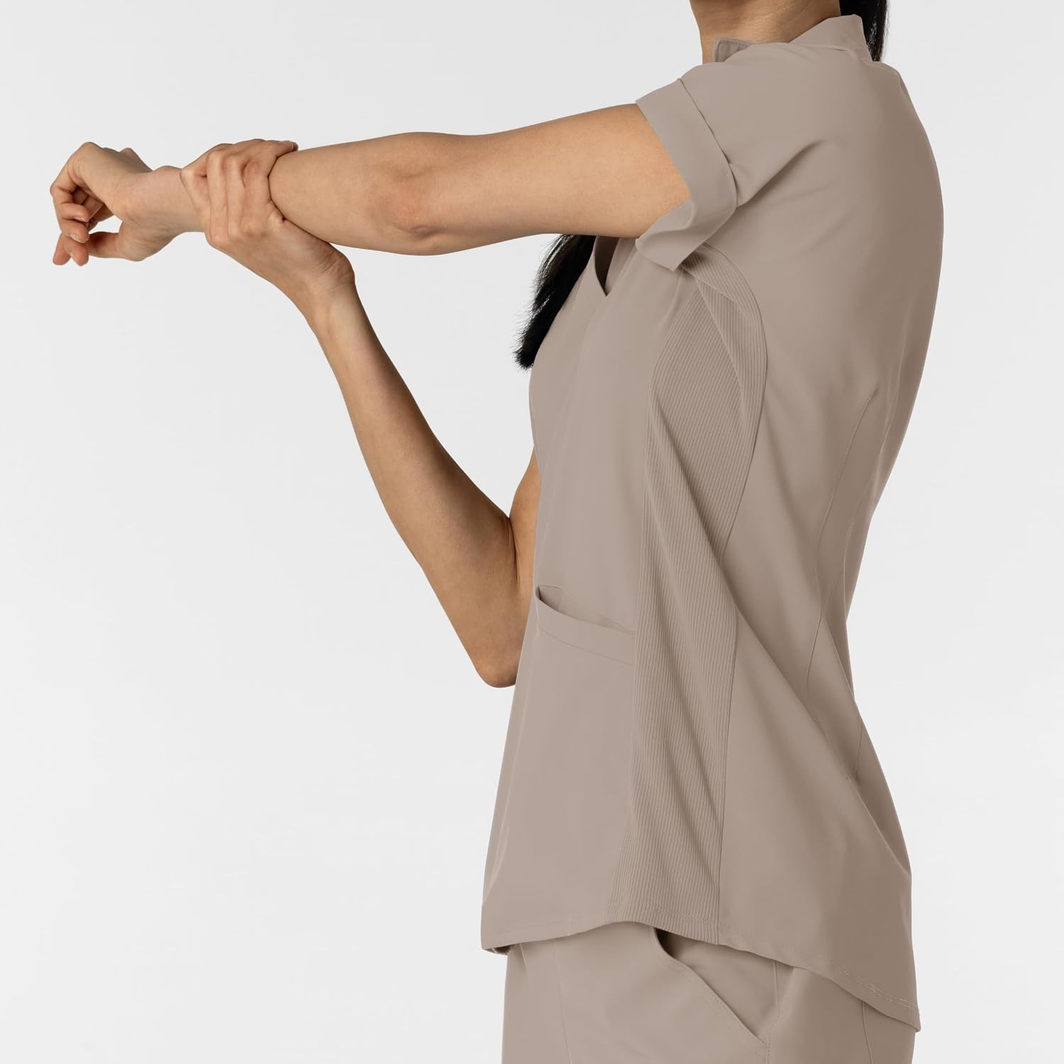 image:imageWINK Renew Womens FlexnReach Collared Scrub TopHaze