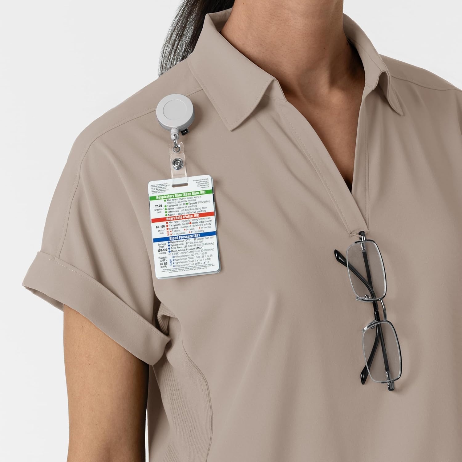 image:imageWINK Renew Womens FlexnReach Collared Scrub TopHaze