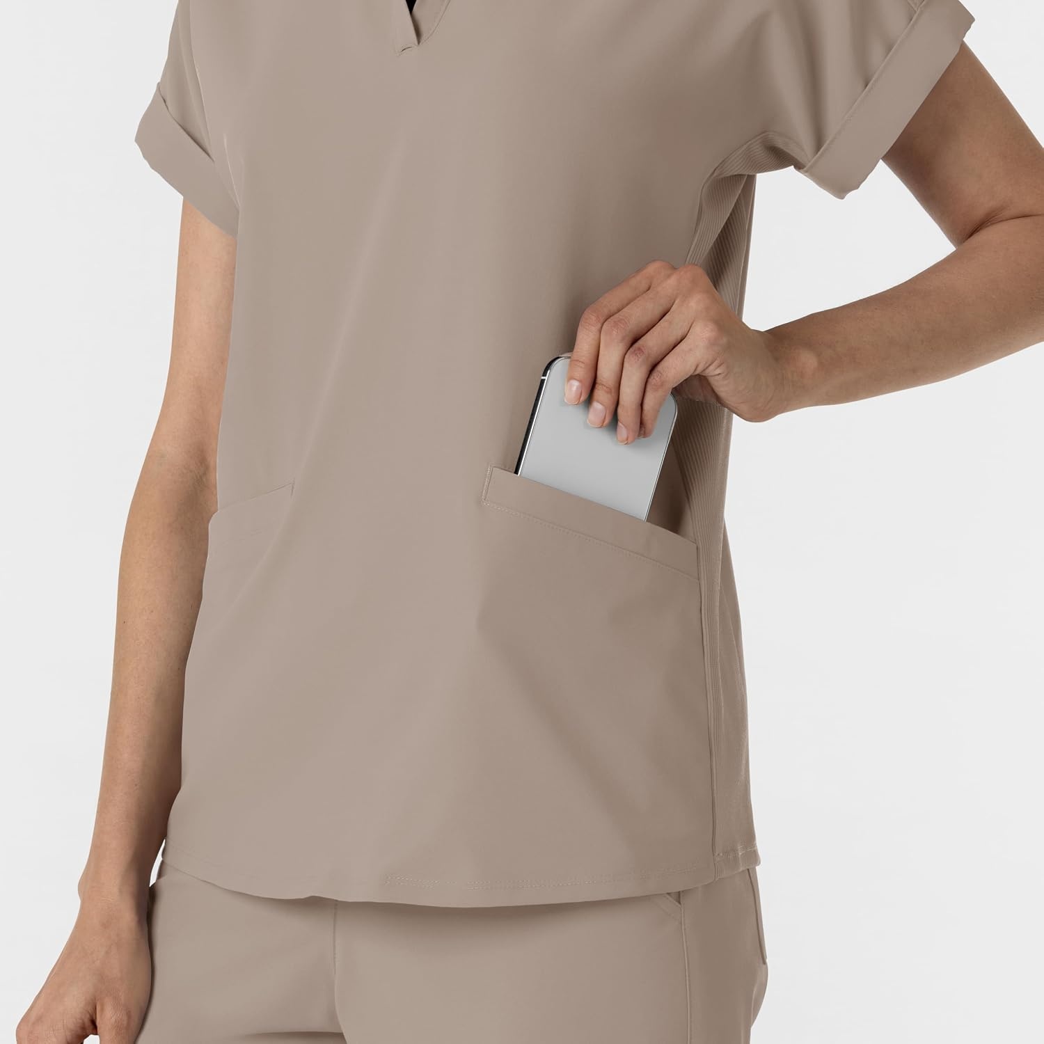 image:imageWINK Renew Womens FlexnReach Collared Scrub TopHaze