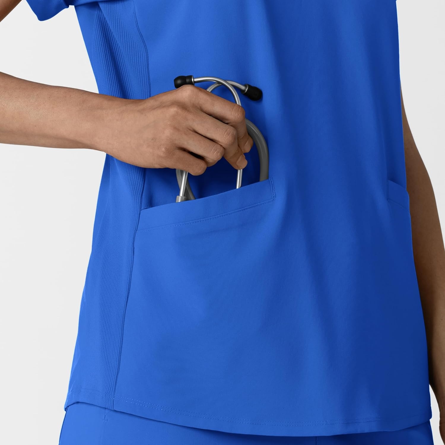 image:imageWINK Renew Womens FlexnReach Collared Scrub TopRoyal