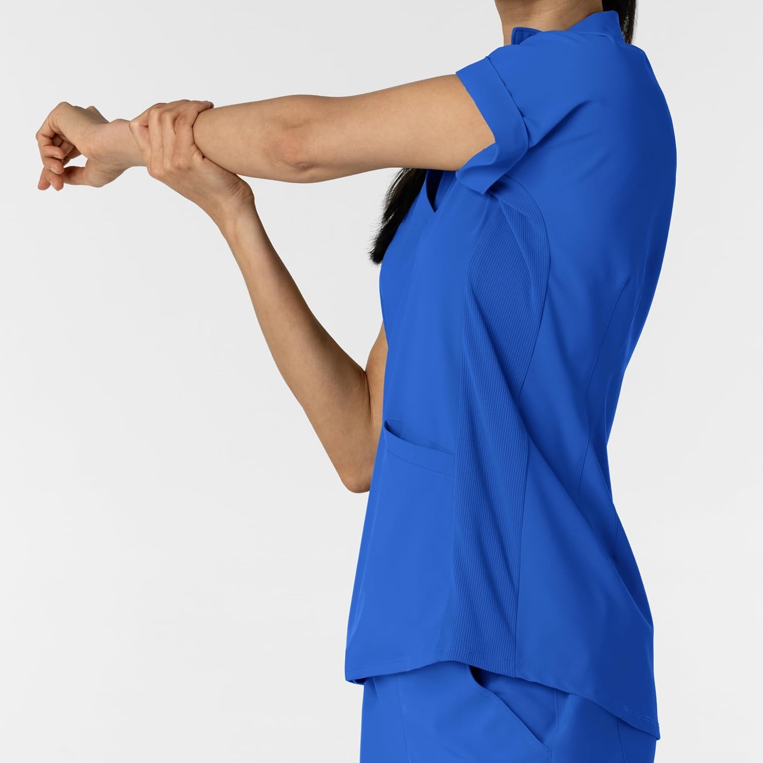 image:imageWINK Renew Womens FlexnReach Collared Scrub TopRoyal