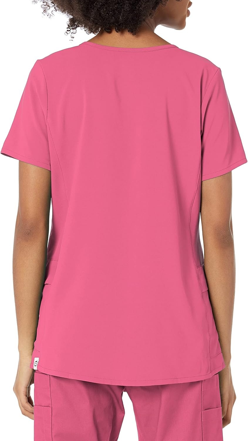image:imageWINK Renew Womens Mock Wrap Scrub TopRosebud