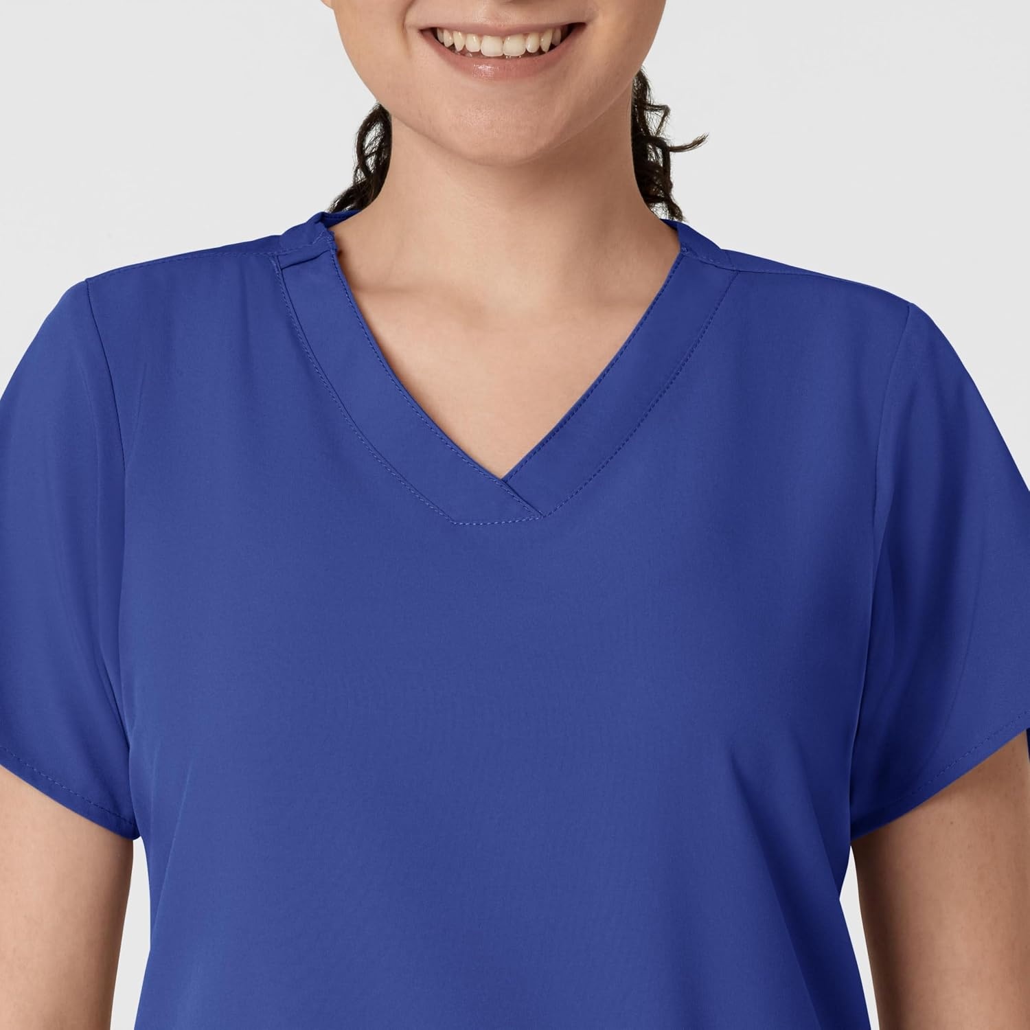 image:imageWINK W123 Womens Basic VNeck Scrub TopGalaxy Blue