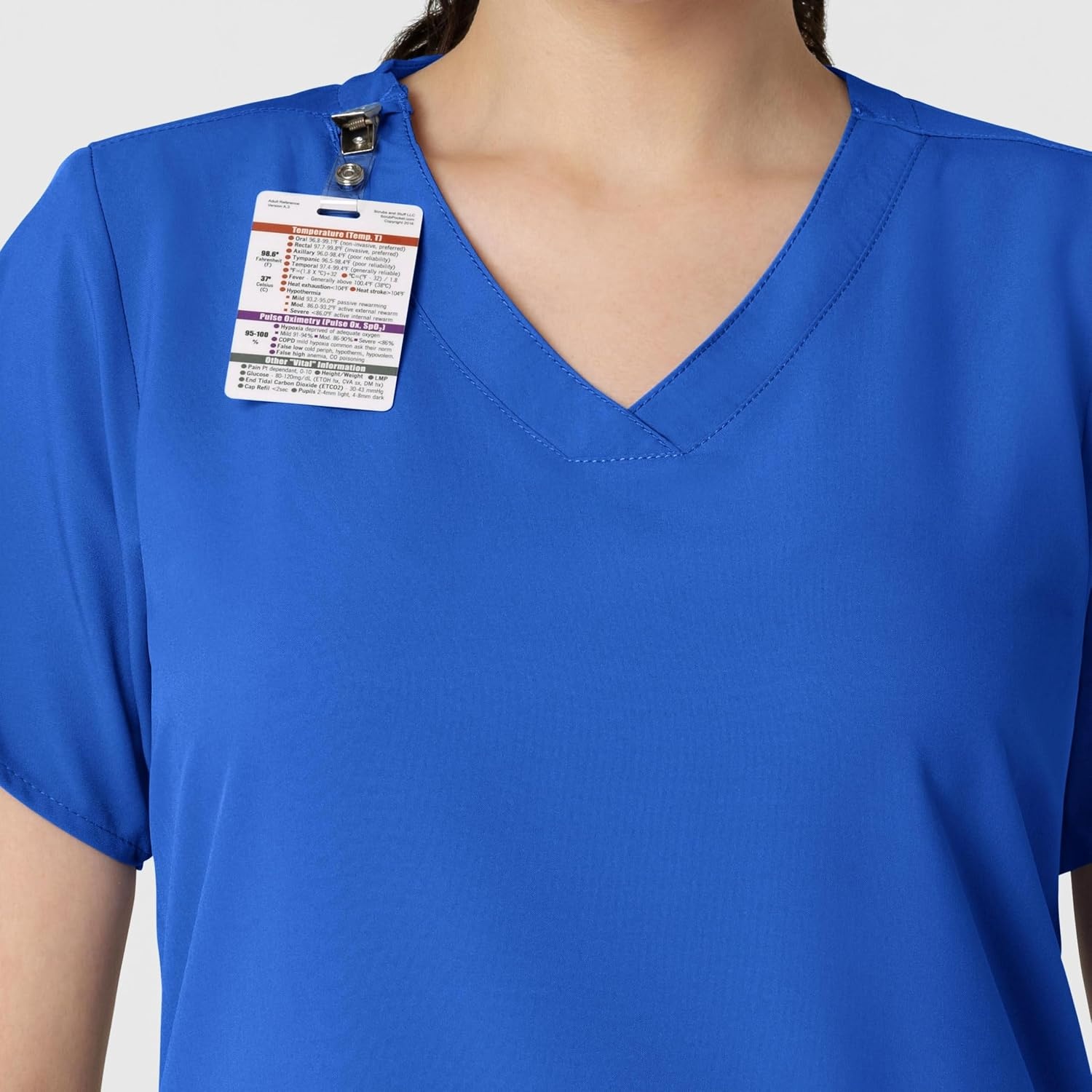 image:imageWINK W123 Womens Basic VNeck Scrub TopRoyal