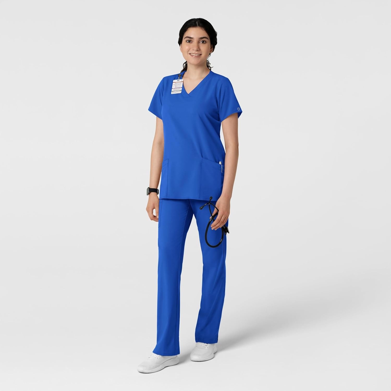 image:imageWINK W123 Womens Basic VNeck Scrub TopRoyal