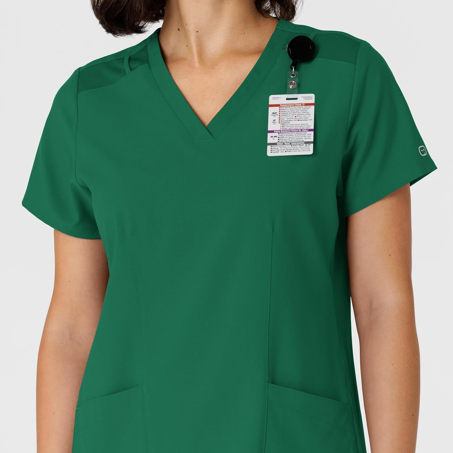image:imageWINK Womens Womens Flexnreach Side Panel Vneck Scrub TopHunter