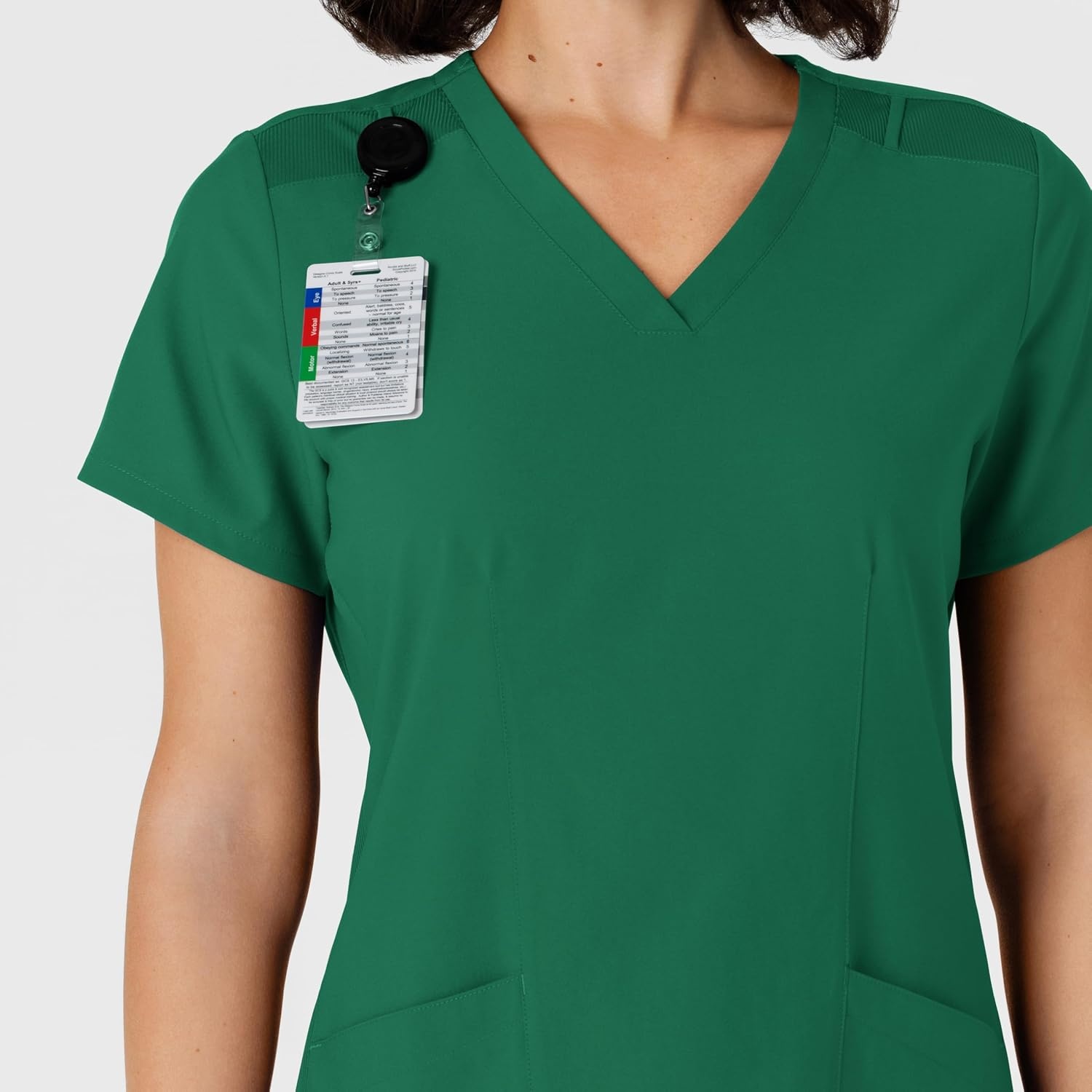 image:imageWINK Womens Womens Flexnreach Side Panel Vneck Scrub TopHunter