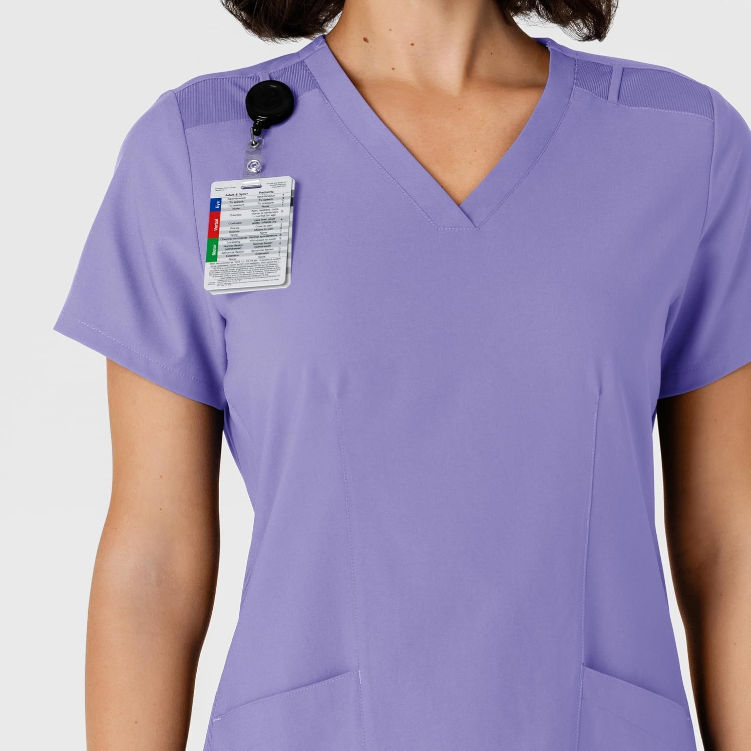 image:imageWINK Womens Womens Flexnreach Side Panel Vneck Scrub TopIris Purple