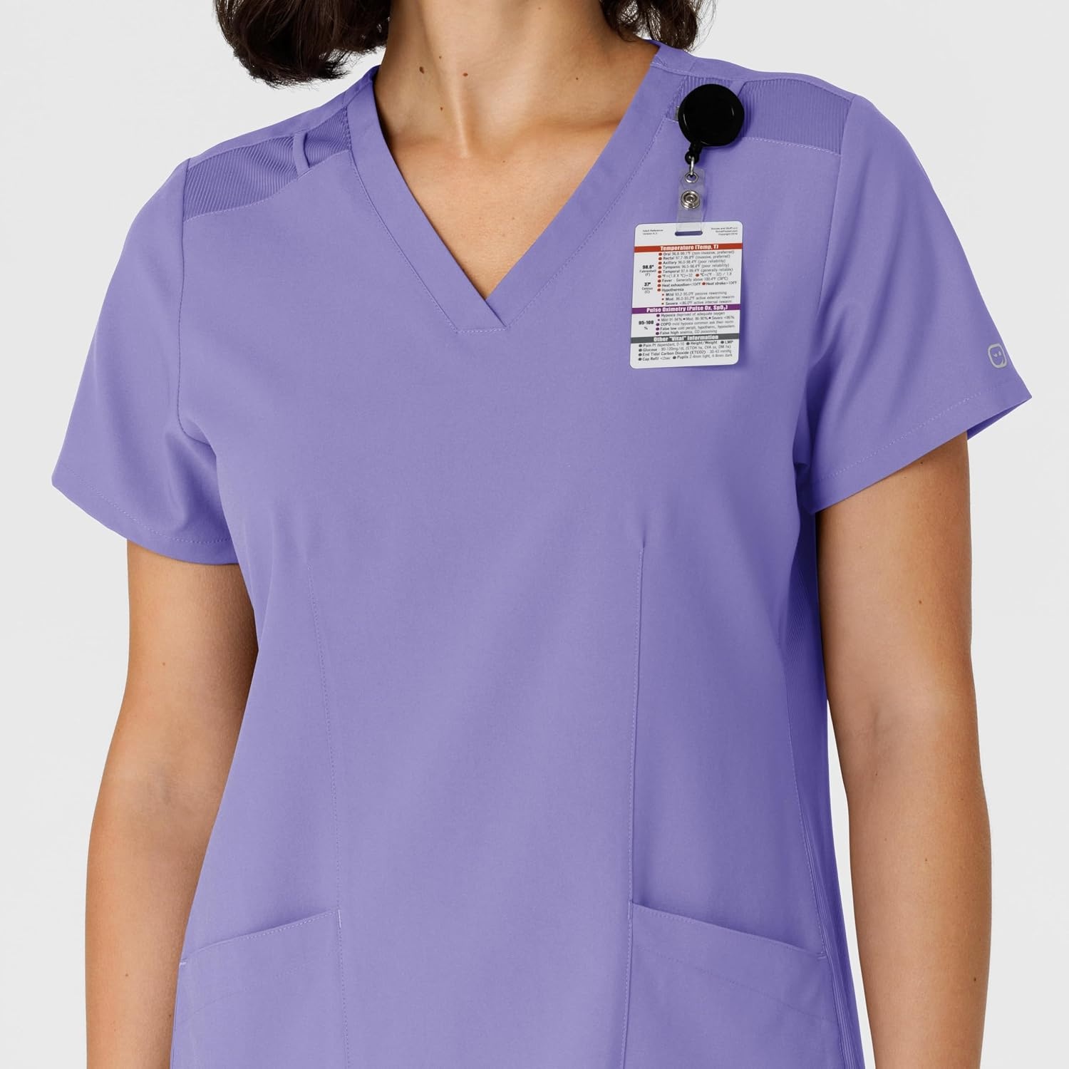 image:imageWINK Womens Womens Flexnreach Side Panel Vneck Scrub TopIris Purple