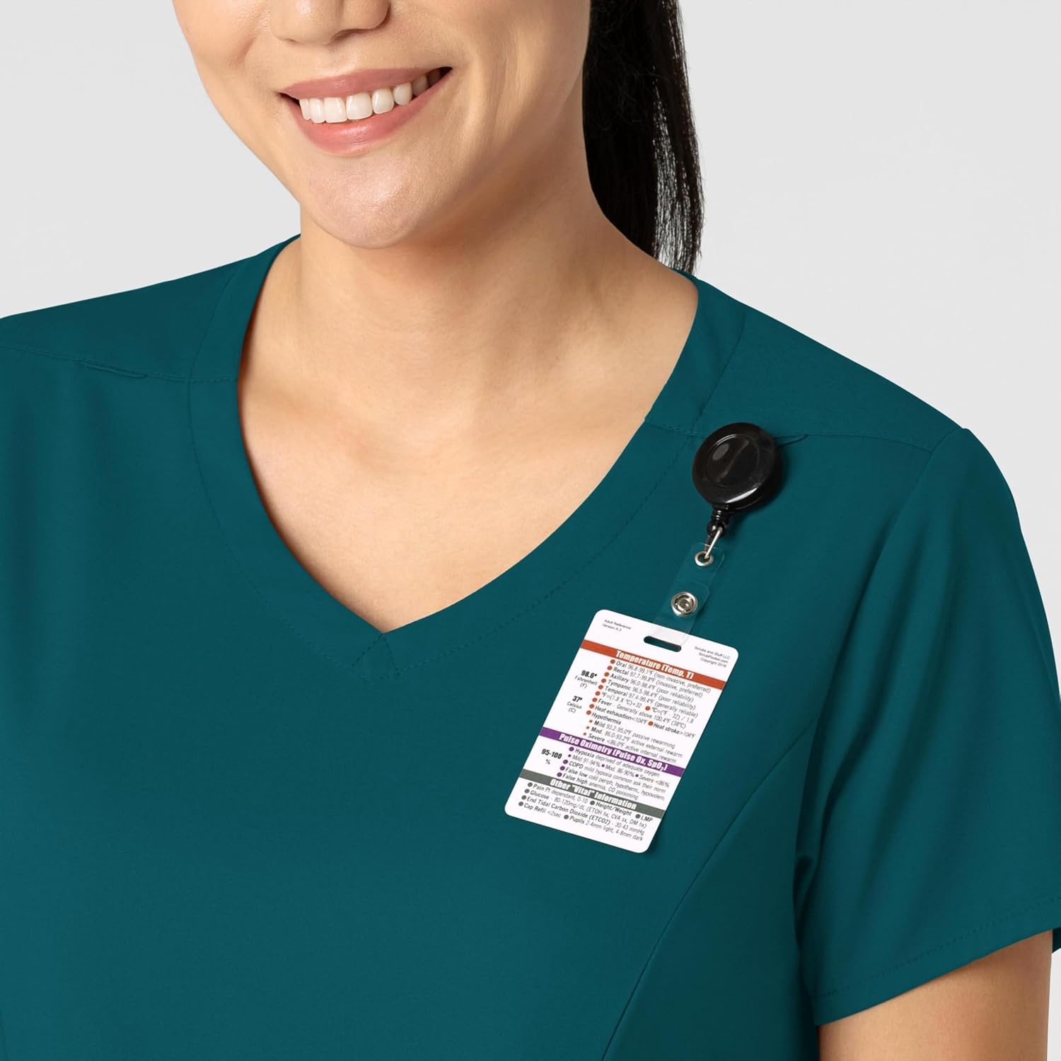 image:imageWink Boundless Womens 2Pocket VNeck Scrub TopCaribbean