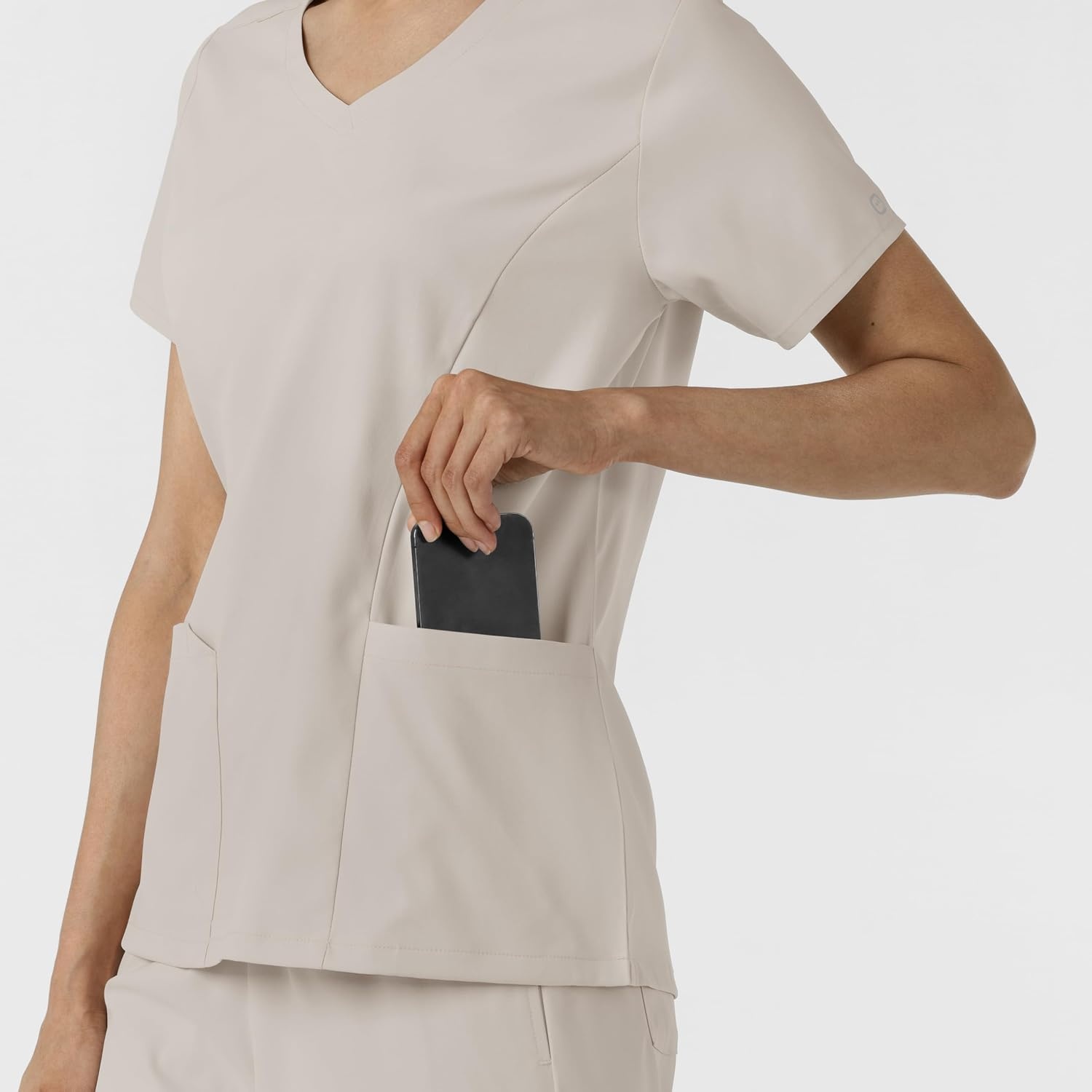 image:imageWink Boundless Womens 2Pocket VNeck Scrub TopCloud