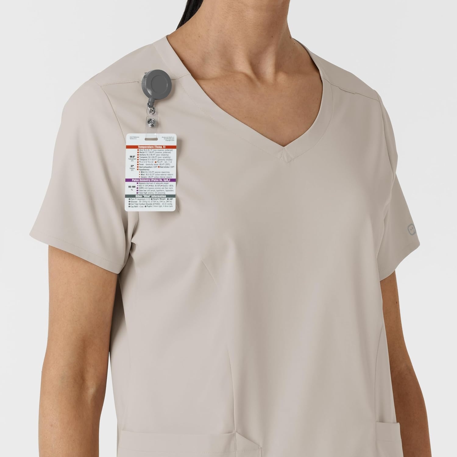 image:imageWink Boundless Womens 2Pocket VNeck Scrub TopCloud