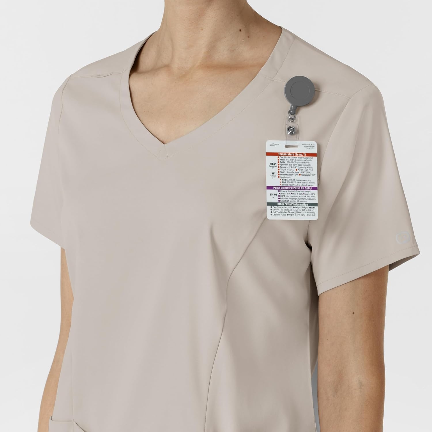 image:imageWink Boundless Womens 2Pocket VNeck Scrub TopCloud