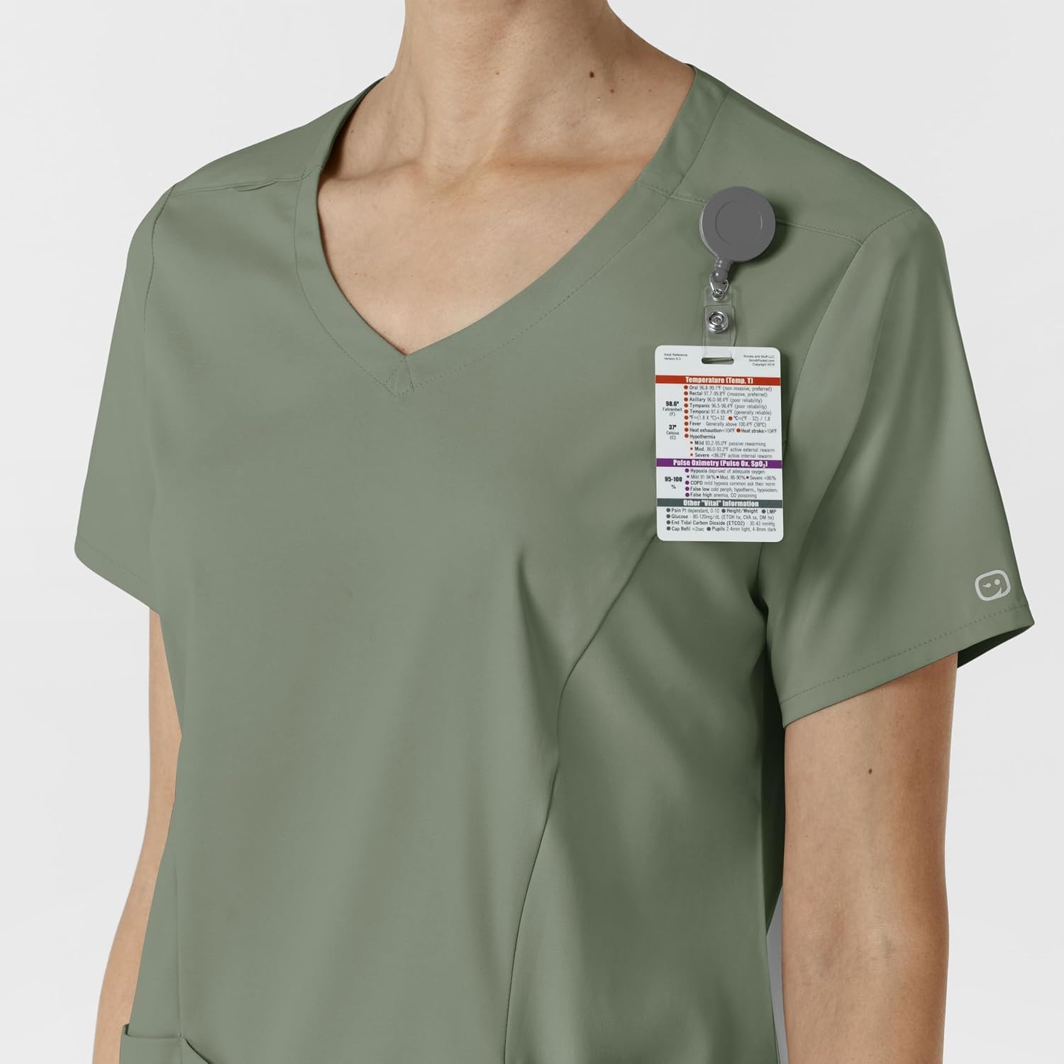 image:imageWink Boundless Womens 2Pocket VNeck Scrub TopSage