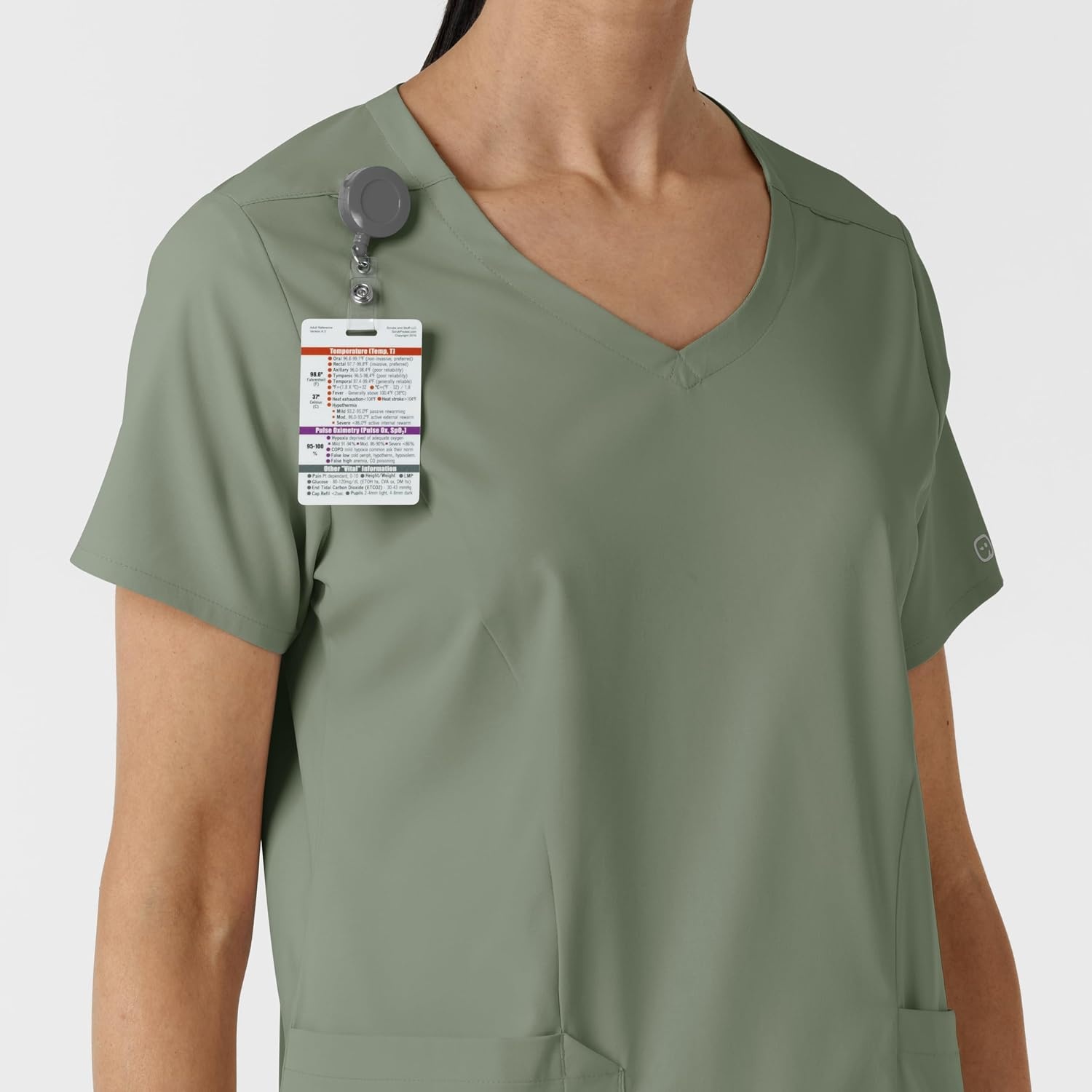 image:imageWink Boundless Womens 2Pocket VNeck Scrub TopSage