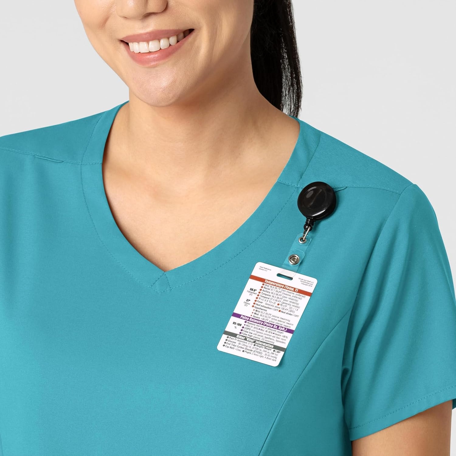 image:imageWink Boundless Womens 2Pocket VNeck Scrub TopTeal