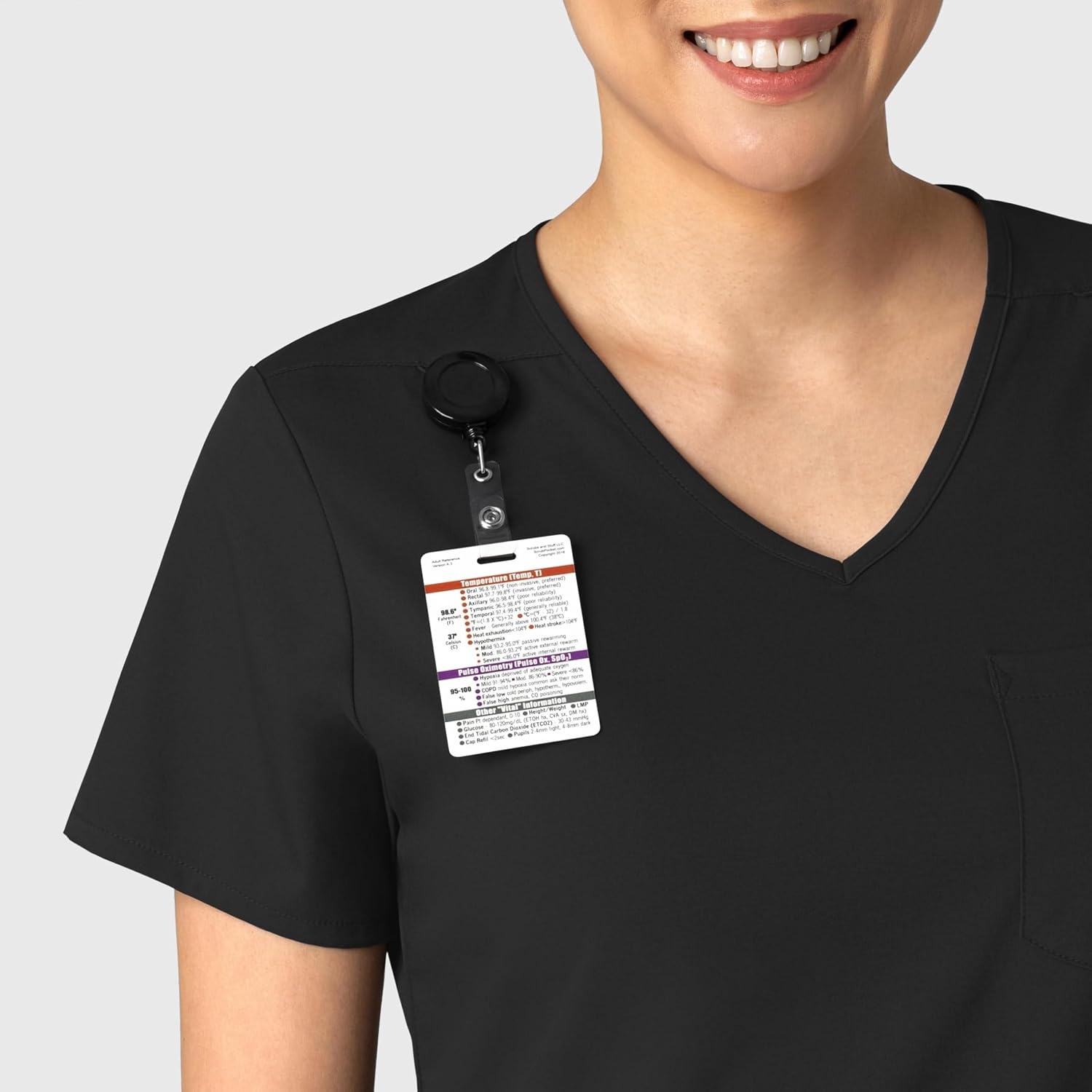 image:imageWink Boundless Womens Tuckin Scrub TopBlack