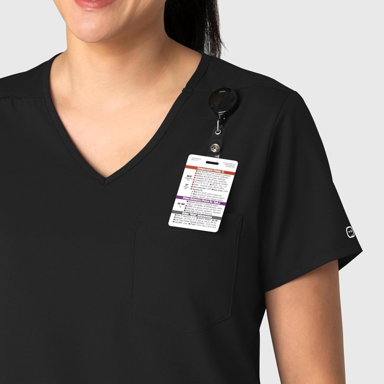 image:imageWink Boundless Womens Tuckin Scrub TopBlack