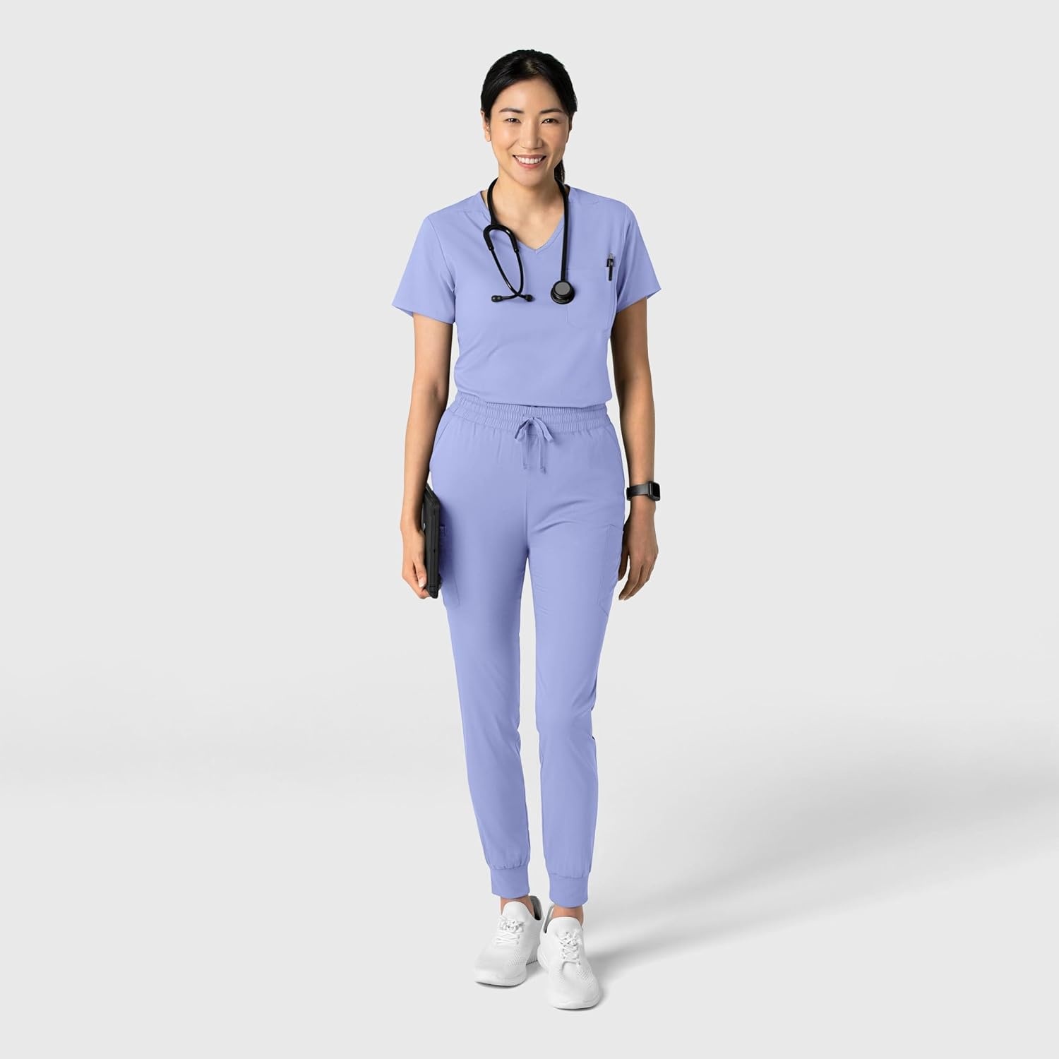 image:imageWink Boundless Womens Tuckin Scrub TopCeil Blue
