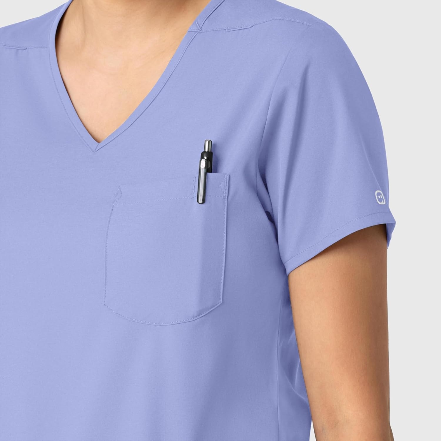 image:imageWink Boundless Womens Tuckin Scrub TopCeil Blue