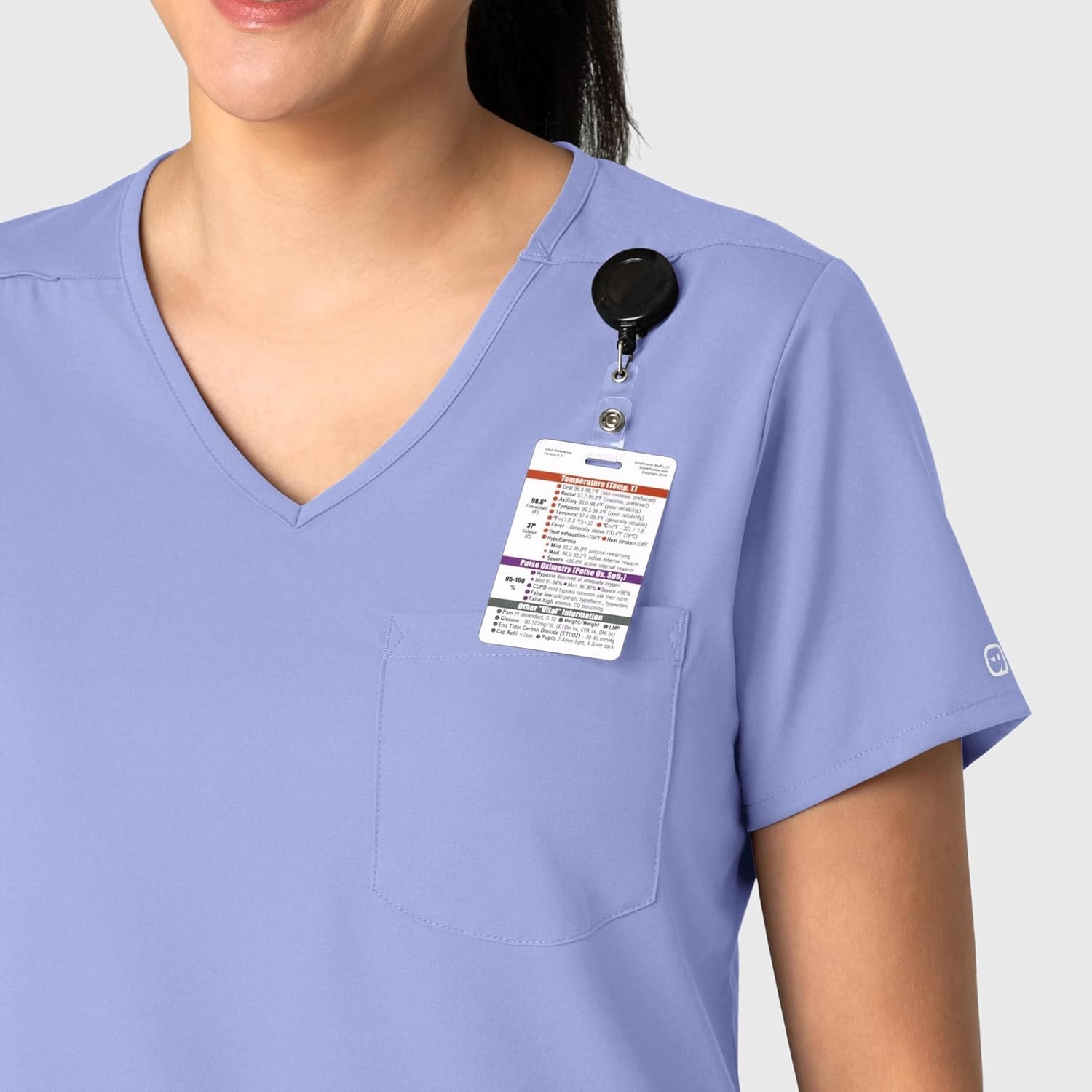 image:imageWink Boundless Womens Tuckin Scrub TopCeil Blue