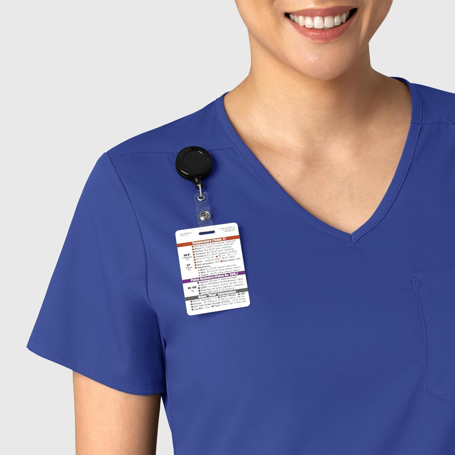 image:imageWink Boundless Womens Tuckin Scrub TopGalaxy Blue