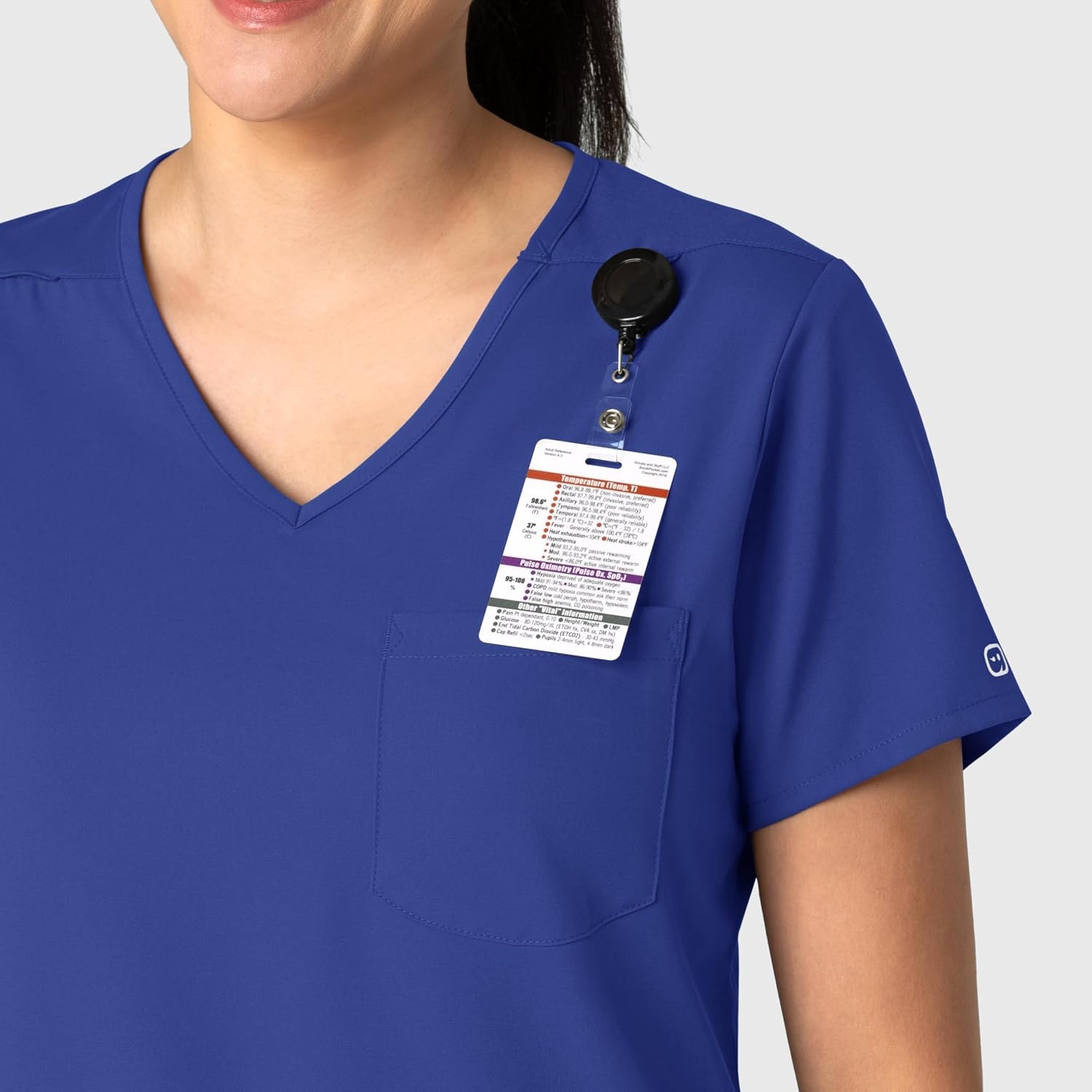 image:imageWink Boundless Womens Tuckin Scrub TopGalaxy Blue
