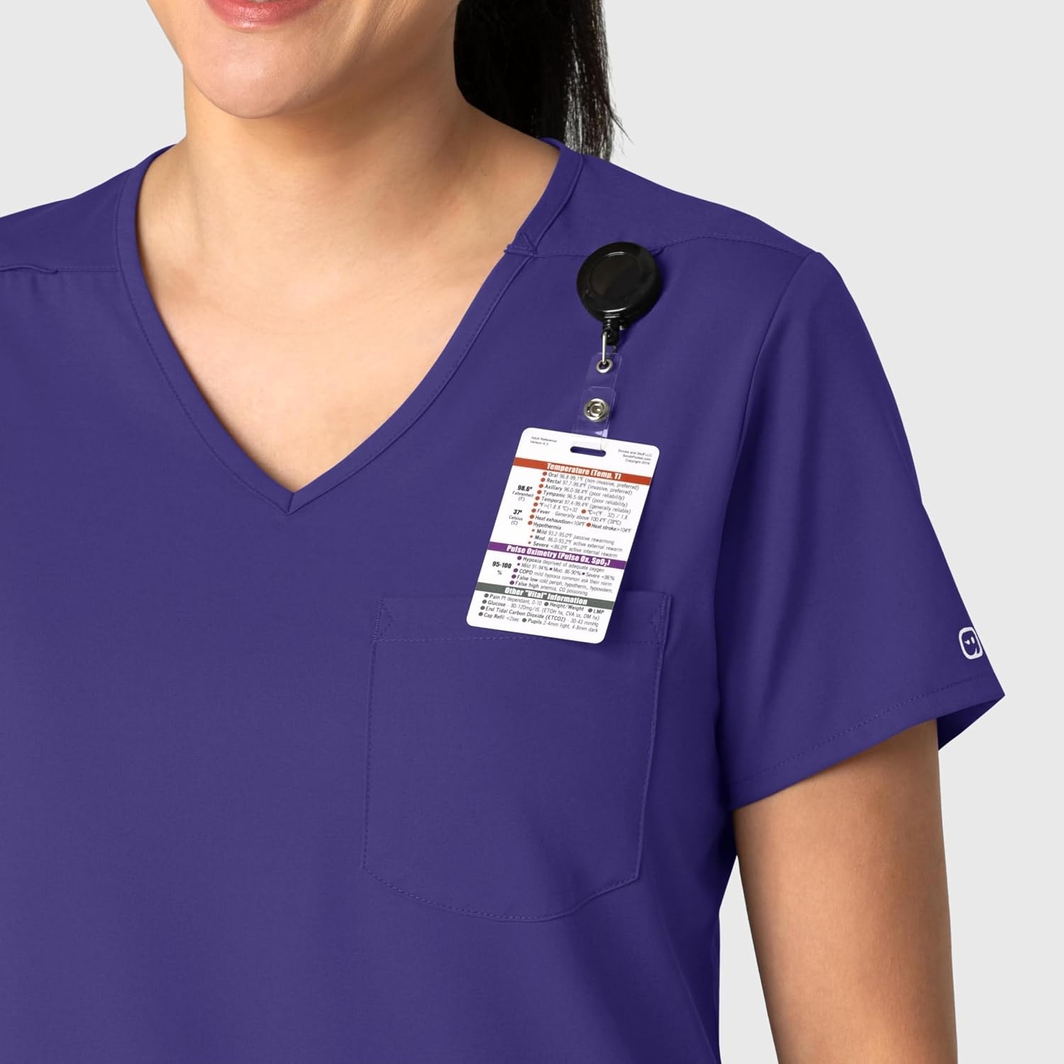 image:imageWink Boundless Womens Tuckin Scrub TopGrape