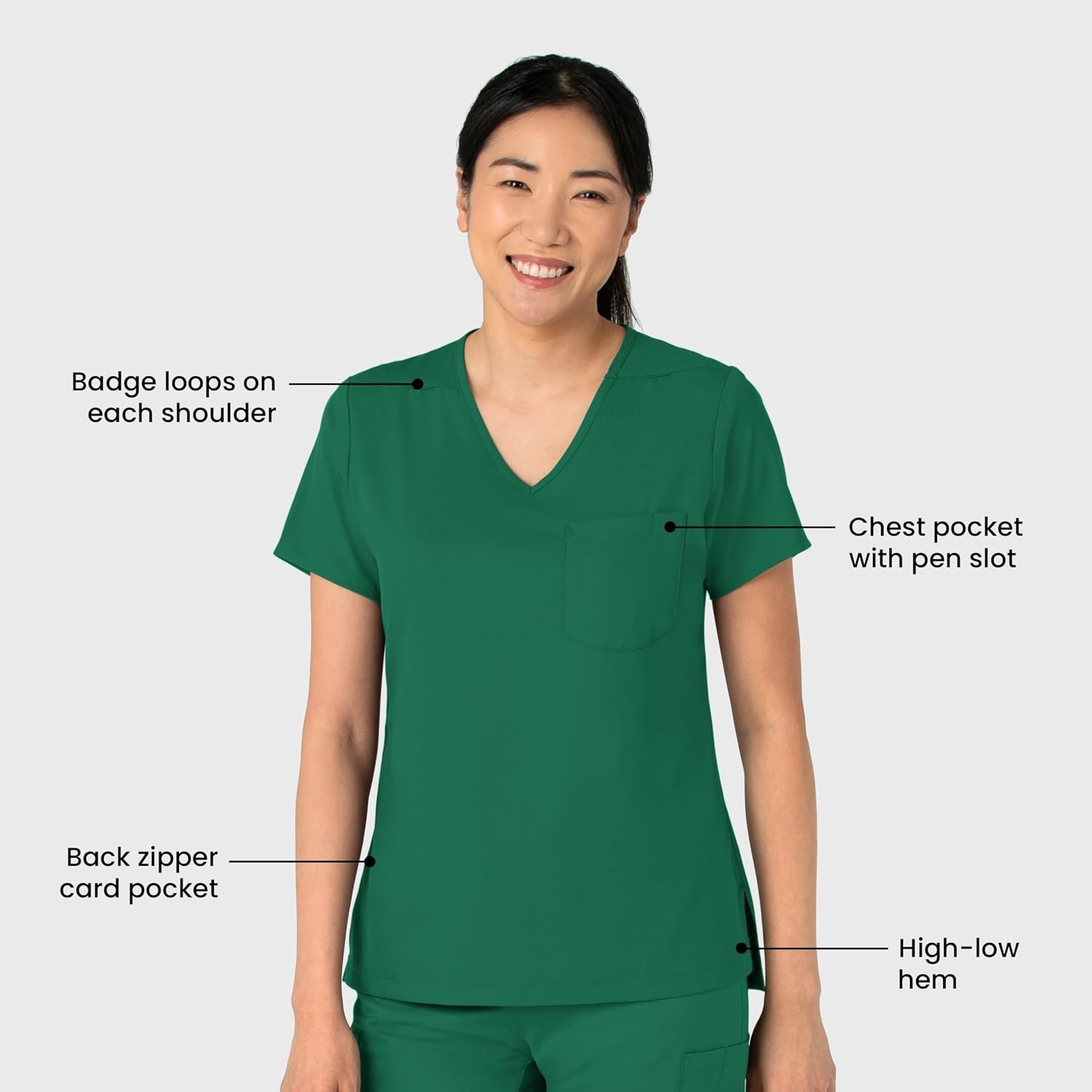 image:imageWink Boundless Womens Tuckin Scrub TopHunter
