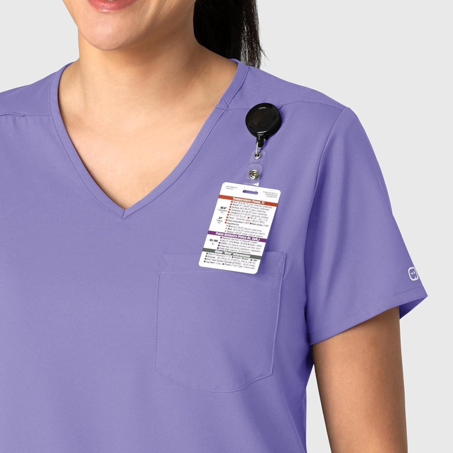 image:imageWink Boundless Womens Tuckin Scrub TopIris Purple
