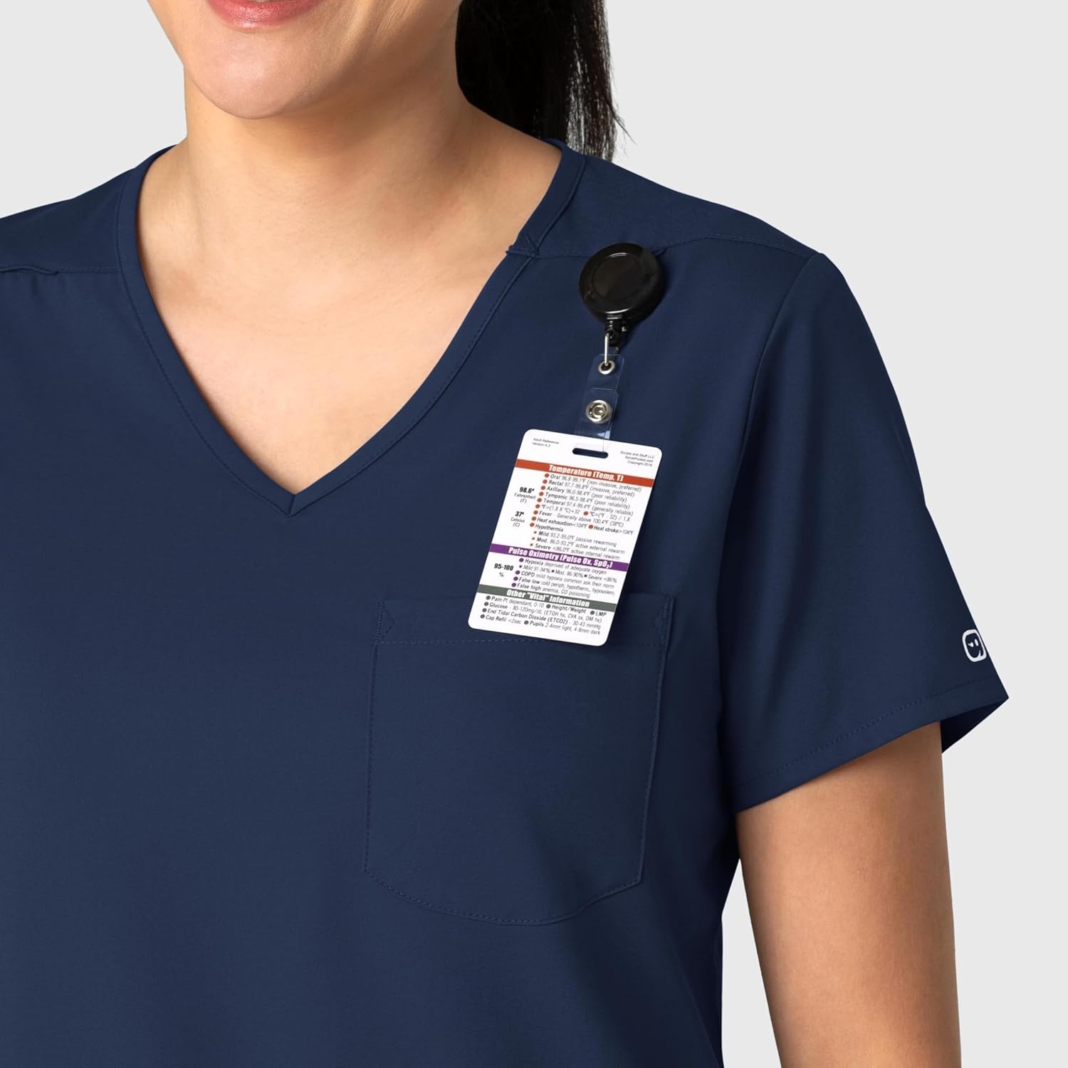 image:imageWink Boundless Womens Tuckin Scrub TopNavy