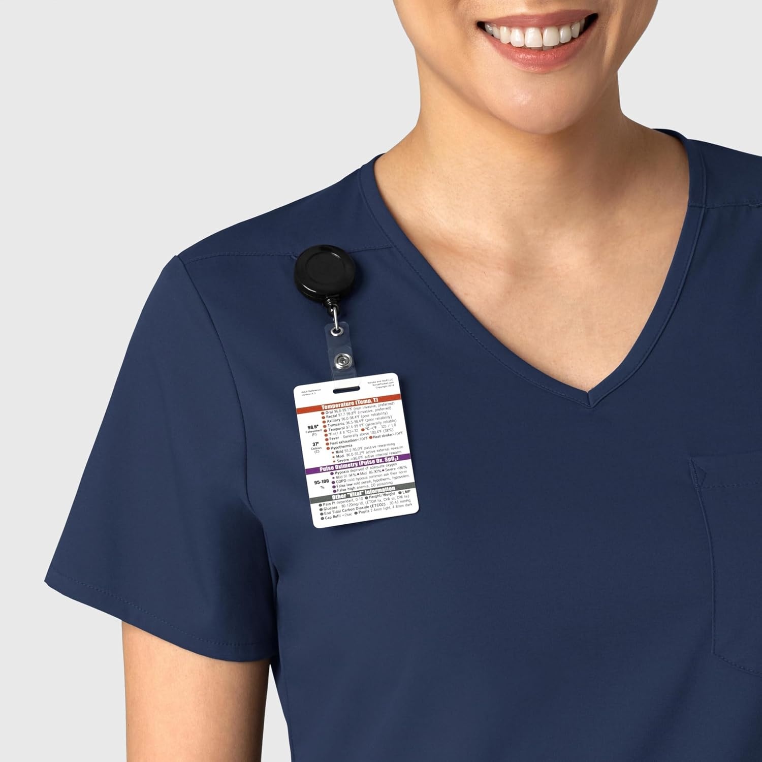 image:imageWink Boundless Womens Tuckin Scrub TopNavy