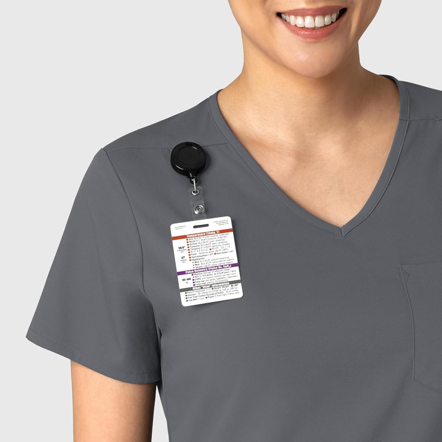 image:imageWink Boundless Womens Tuckin Scrub TopPewter