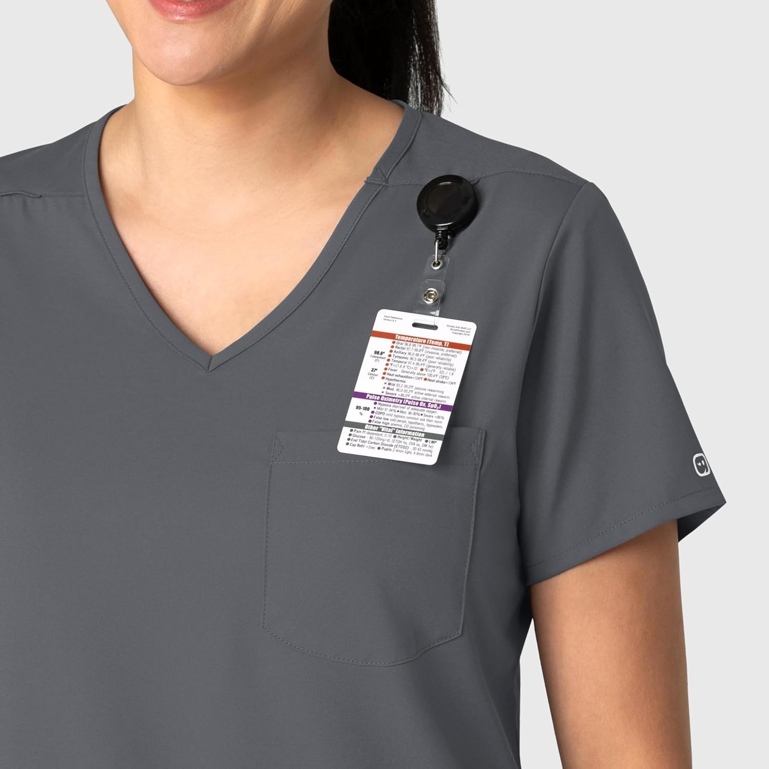 image:imageWink Boundless Womens Tuckin Scrub TopPewter