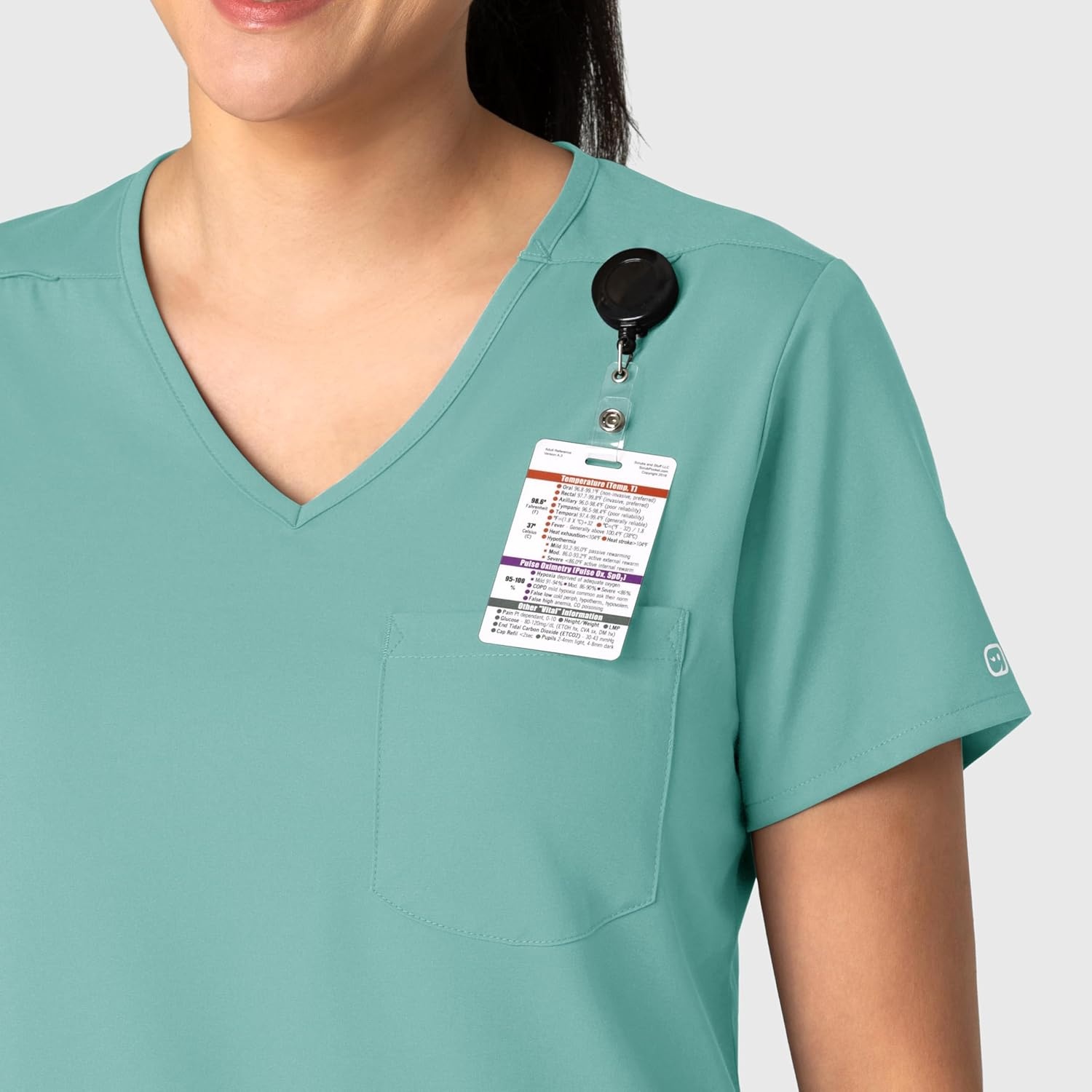 image:imageWink Boundless Womens Tuckin Scrub TopTurquoise